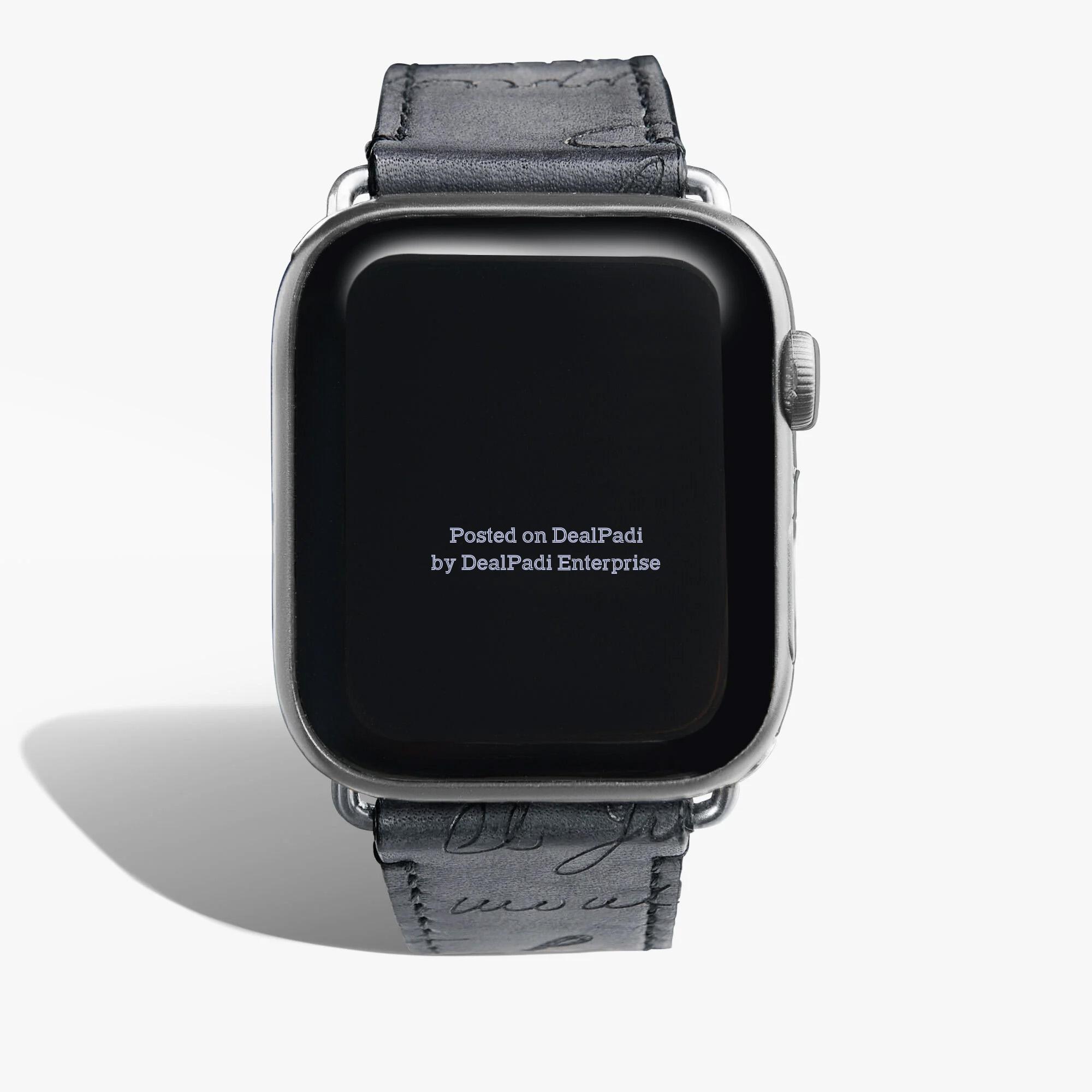 Apple Watch Bracelet Scritto Leather